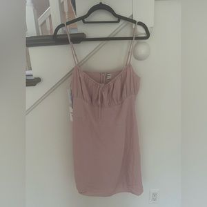 Aritzia Sunday Best Delilah Dress Mauve Mousse Pink